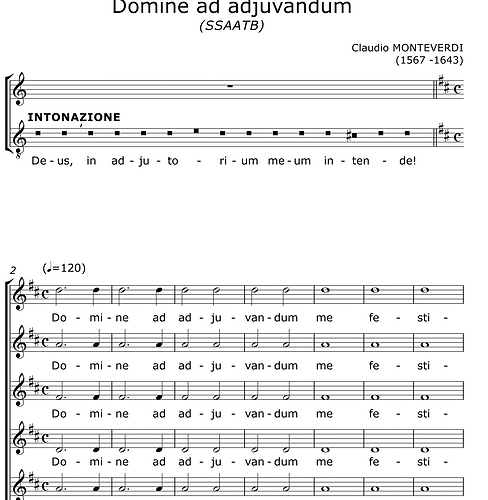 Domine ad Adjuvandum - Monteverdi Claudio