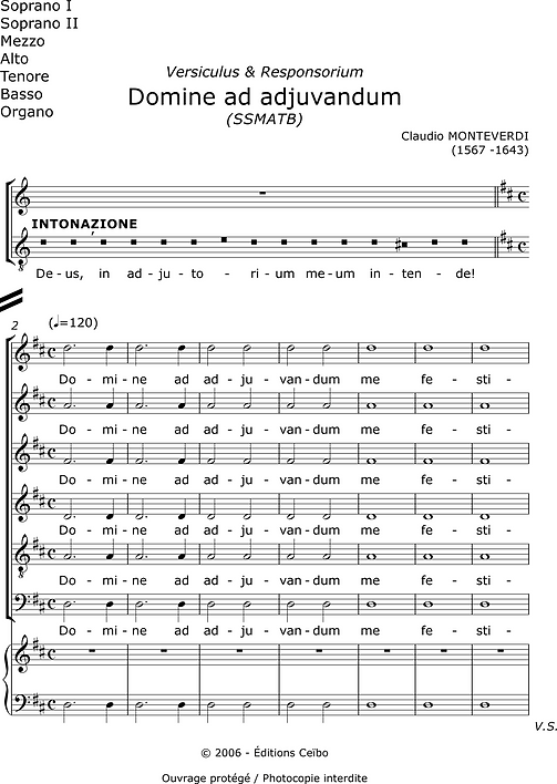 Domine ad Adjuvandum - Monteverdi Claudio