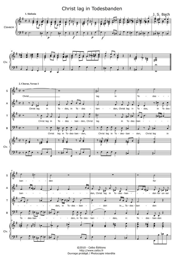BWV 4: Christ lag in Todesbanden - Bach Johann Sebastian