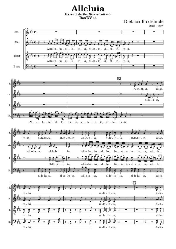 Alleluia (Surrexit Christus hodie) - Buxtehude Dietrich