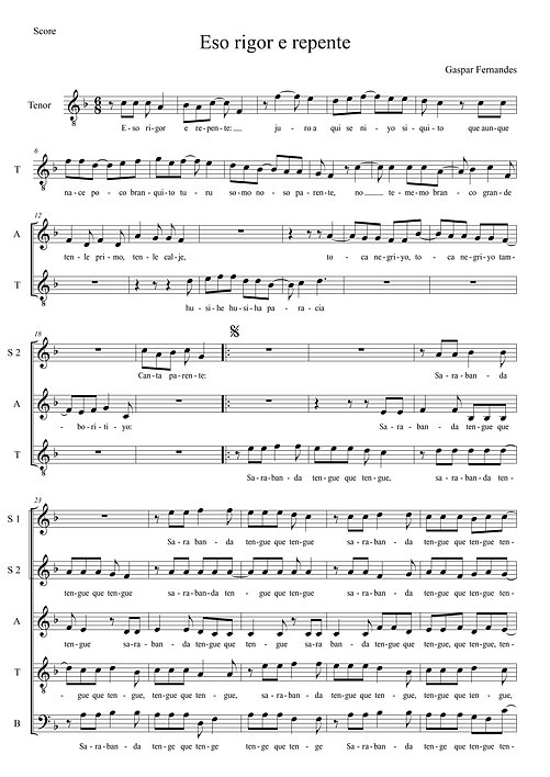 Eso rigor e repente - Fernandes Gaspar