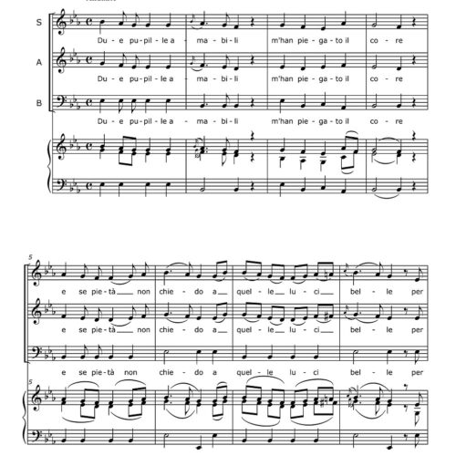 Notturno 1: Due pupille amabili - Mozart Wolfgand Amadeus