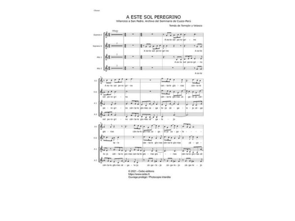 A este sol peregrino - Tomás de Torrejón y Velasco